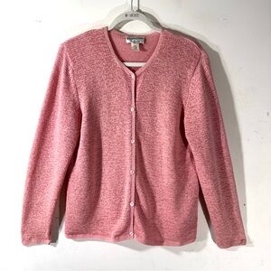 Pendleton Vintage pink button cardigan sweater size XL